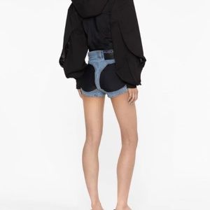 Mugler two-toned shorts